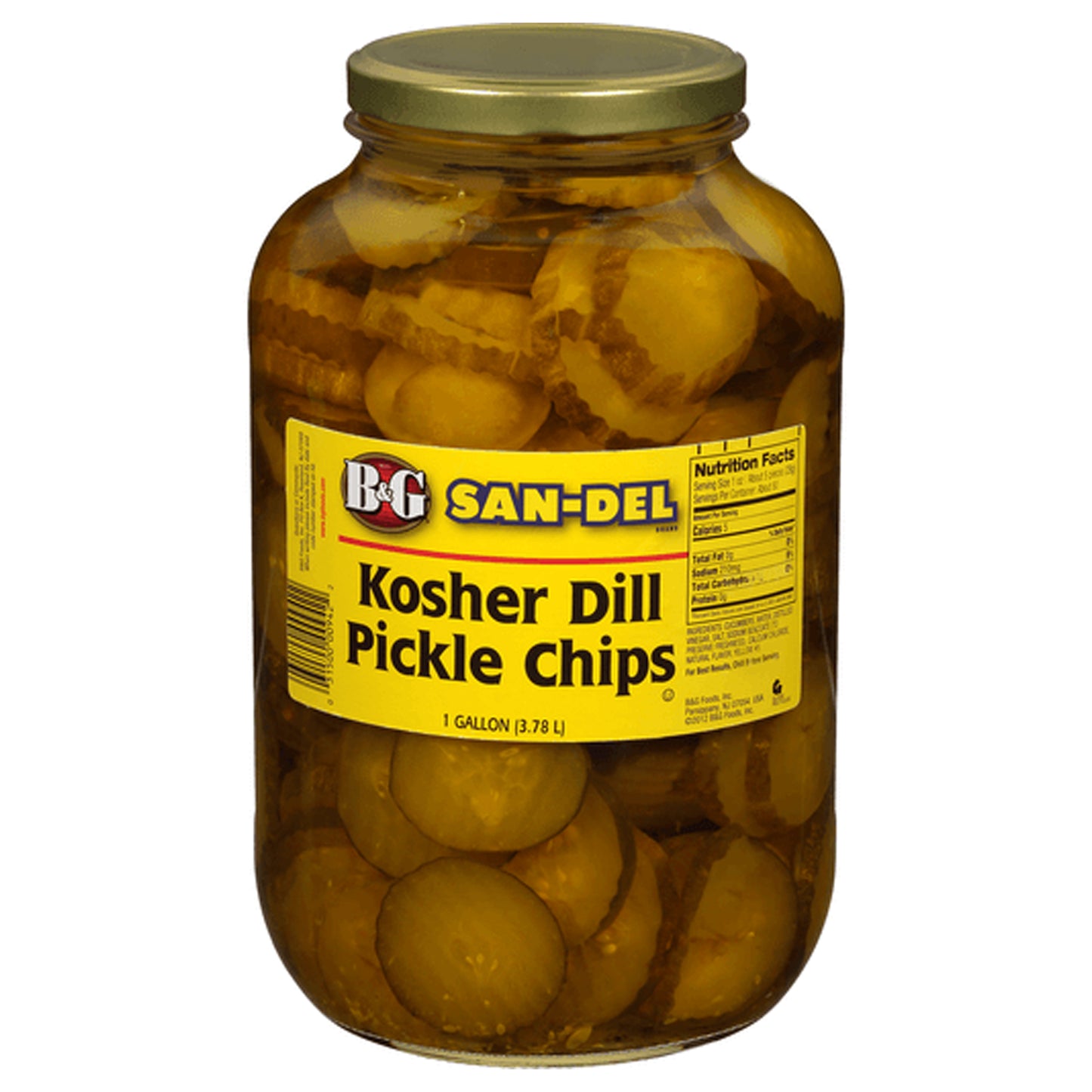 B&G - Kosher Dill Pickle Chips - gallon