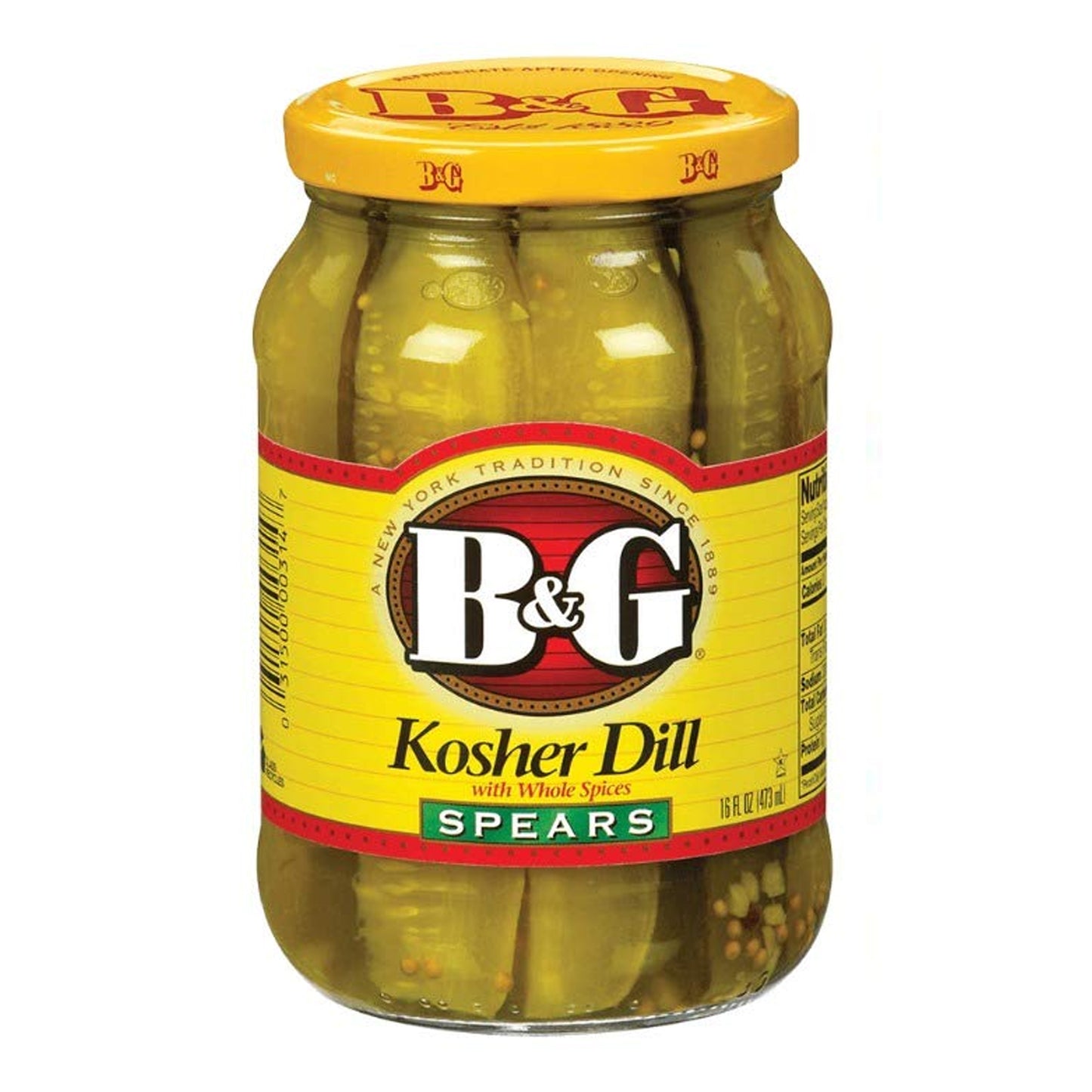 B&G - Kosher Dill Spear Pickle - 12/16 oz Jars
