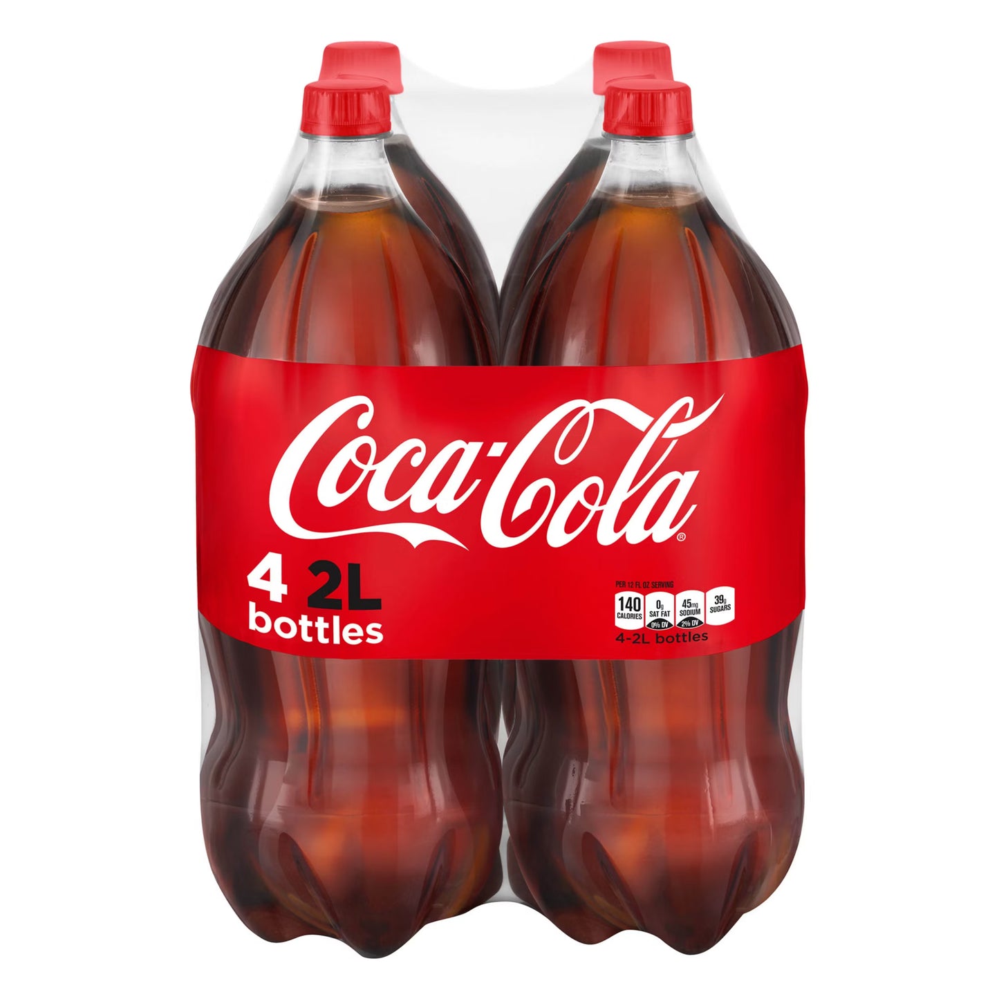 Coca-Cola Bottles, 2 Liters, 4 Pack
