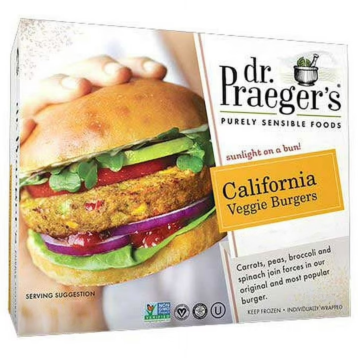 Frozen Dr Paeger's - California Veggie Burgers - 40/10 lbs