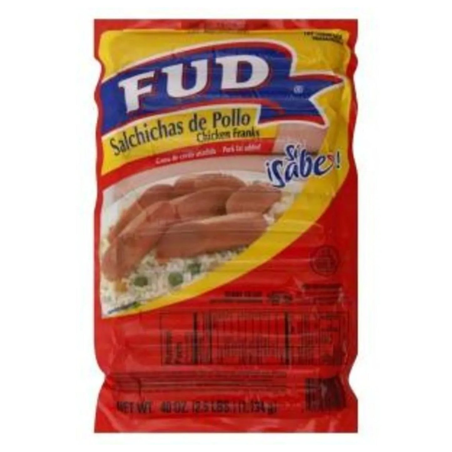 Fud - Chicken Franks - 2.5 Lbs