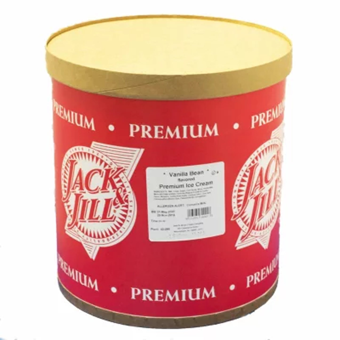JACK & JILL - VANILLA BEAN ICE CREAM - 3 GAL