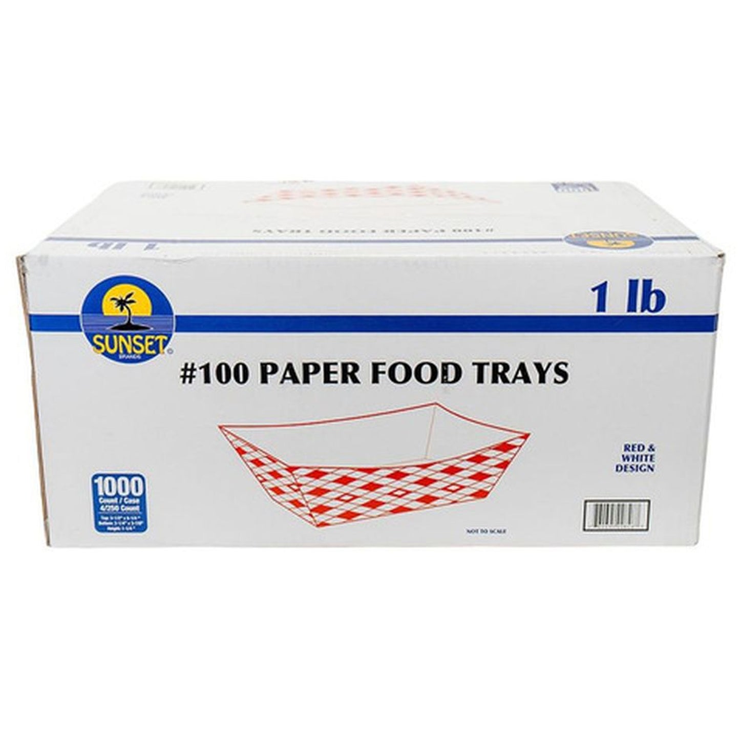 Sunset - #100 Food Trays - 100 Ct