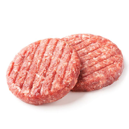 Frozen Beef Hamburger 80/20 Patty 6oz Flat - 10 lbs