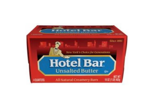 Hotel Bar - Unsalted Butter - 1 Lb