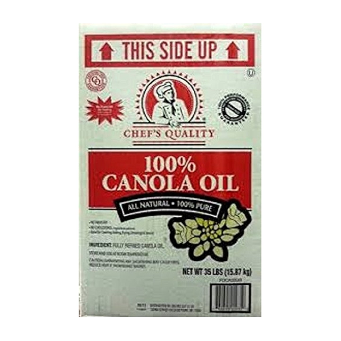 Chef's Quality - 100% Canola Salad Oil - 35 Lbs