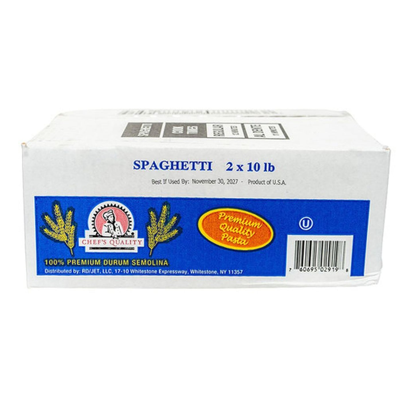 Chef's Quality - 10" Spaghetti Pasta - 2/10 Lbs