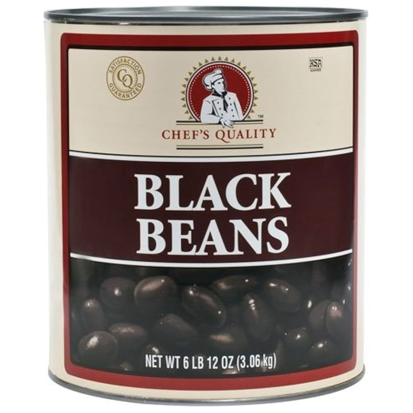 Chef's Quality - Black Beans - 6 Lb Can