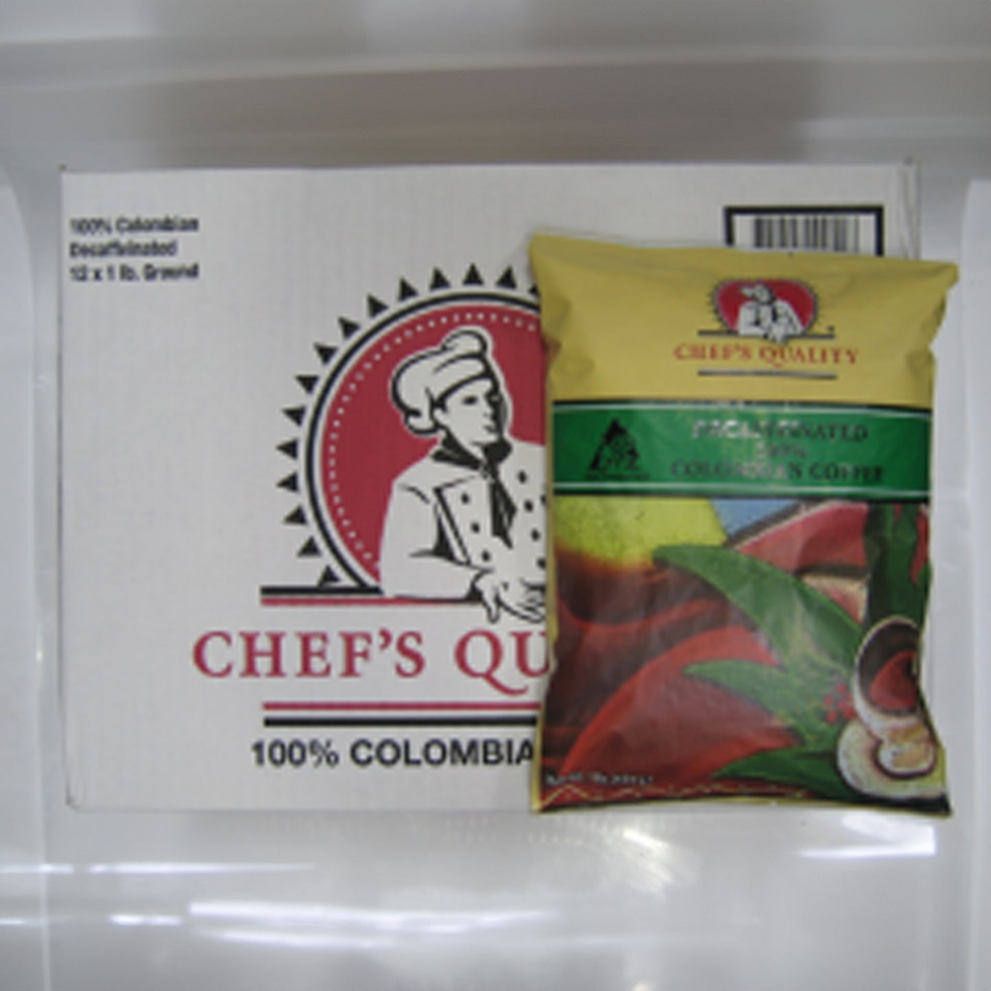 Chef's Quality - Columbian Decaffeinated Coffee - 1 Lb Pkgs