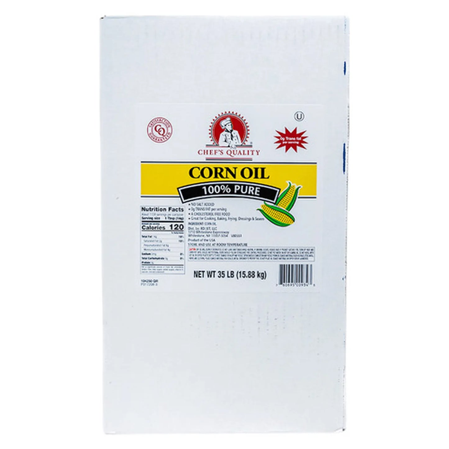 Chef's Quality - Corn oil, 35 lb