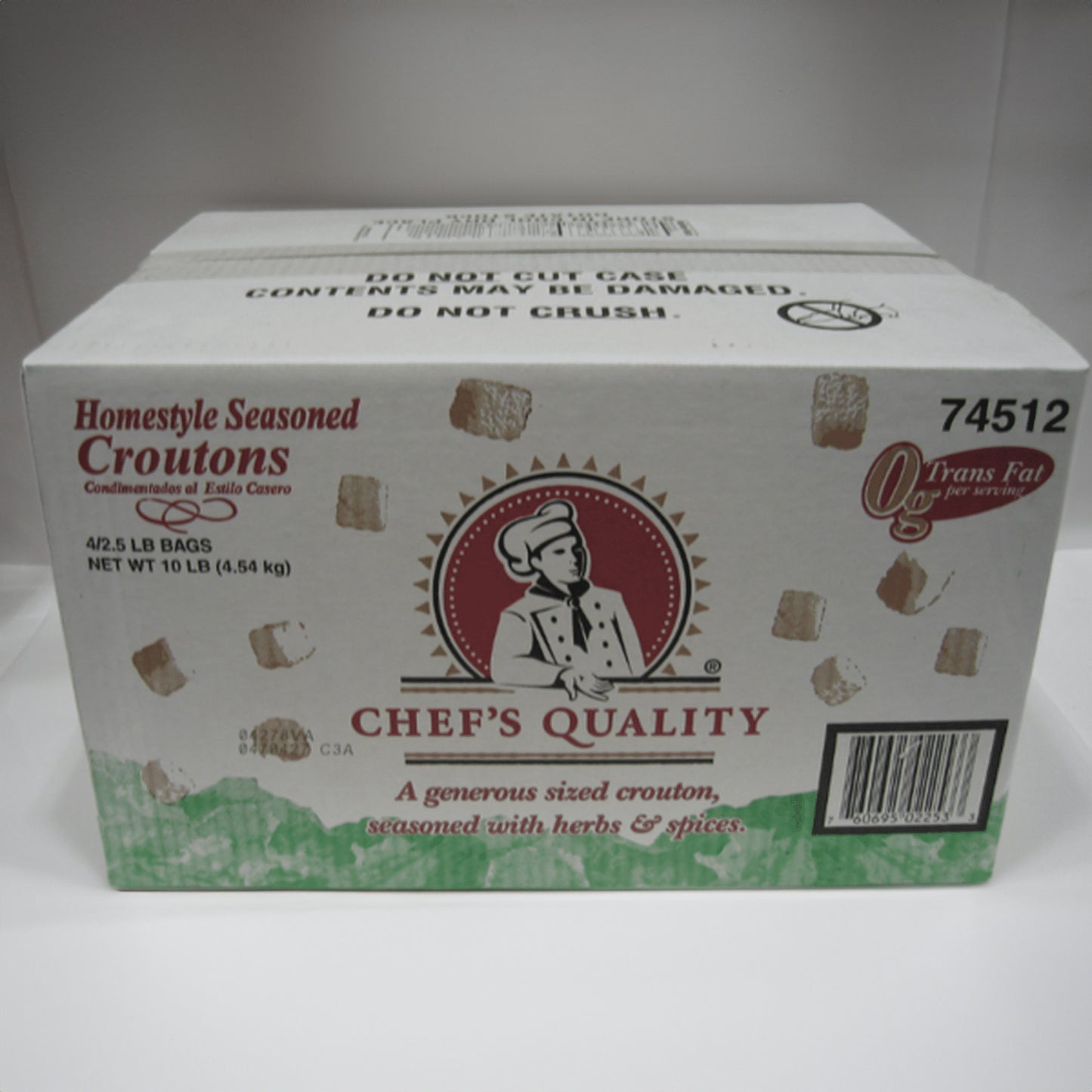 Chef's Quality - Homestyle Croutons - 4/2.5 Lb Bag