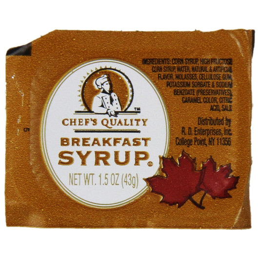 Chef's Quality - Table Syrup Packets -1.5 oz / 100 ct