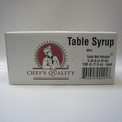 Chef's Quality - Table Syrup Packets -1.5 oz / 100 ct