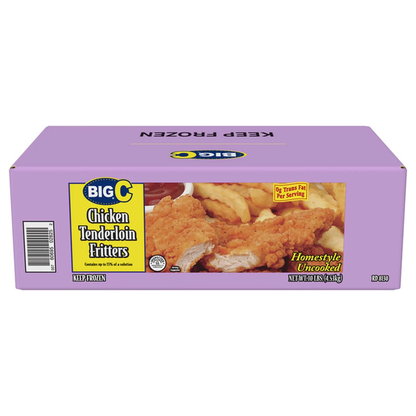 Frozen Big C - Raw Breaded Chicken Tender Fritters - 10 lbs