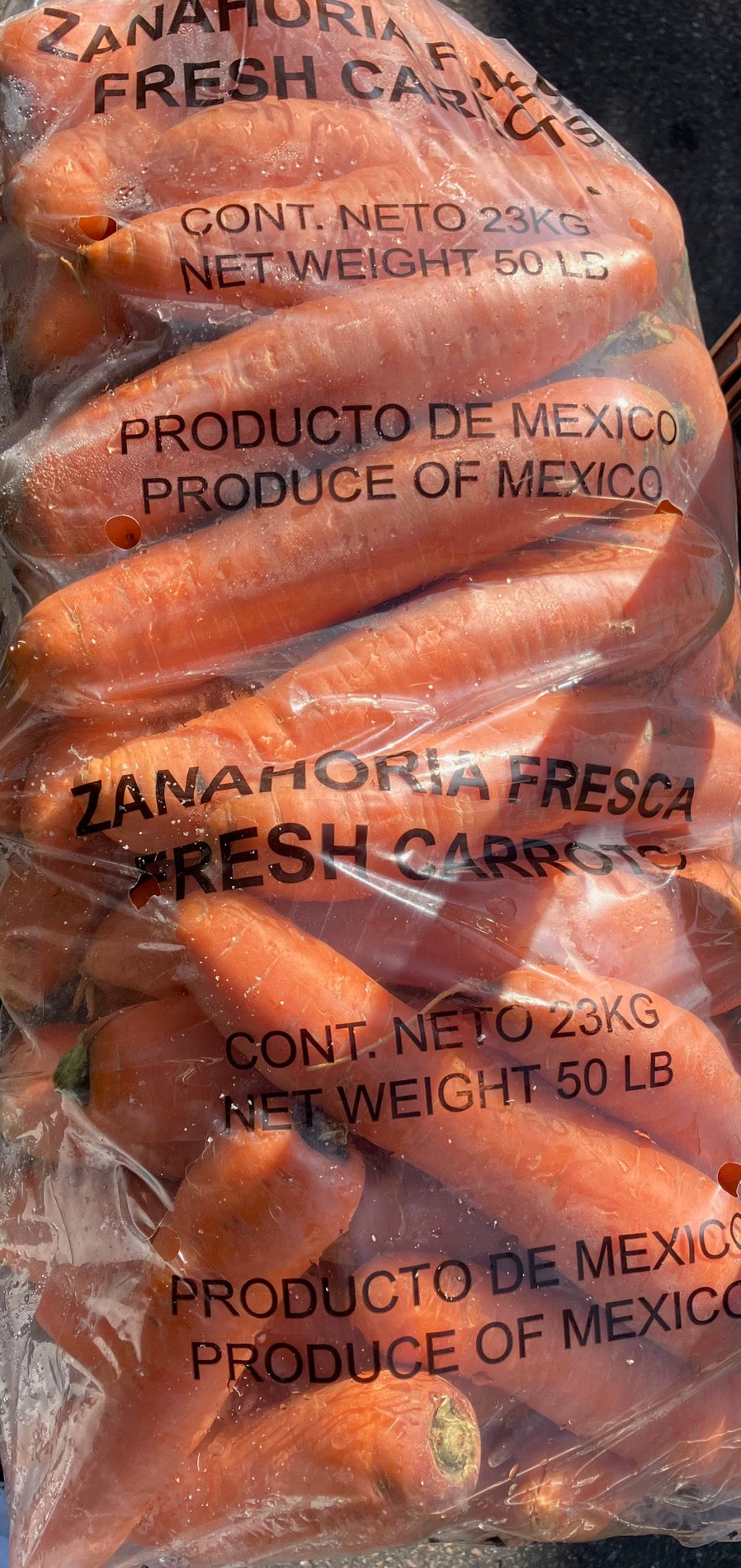 1/2 Bag Carrots loose