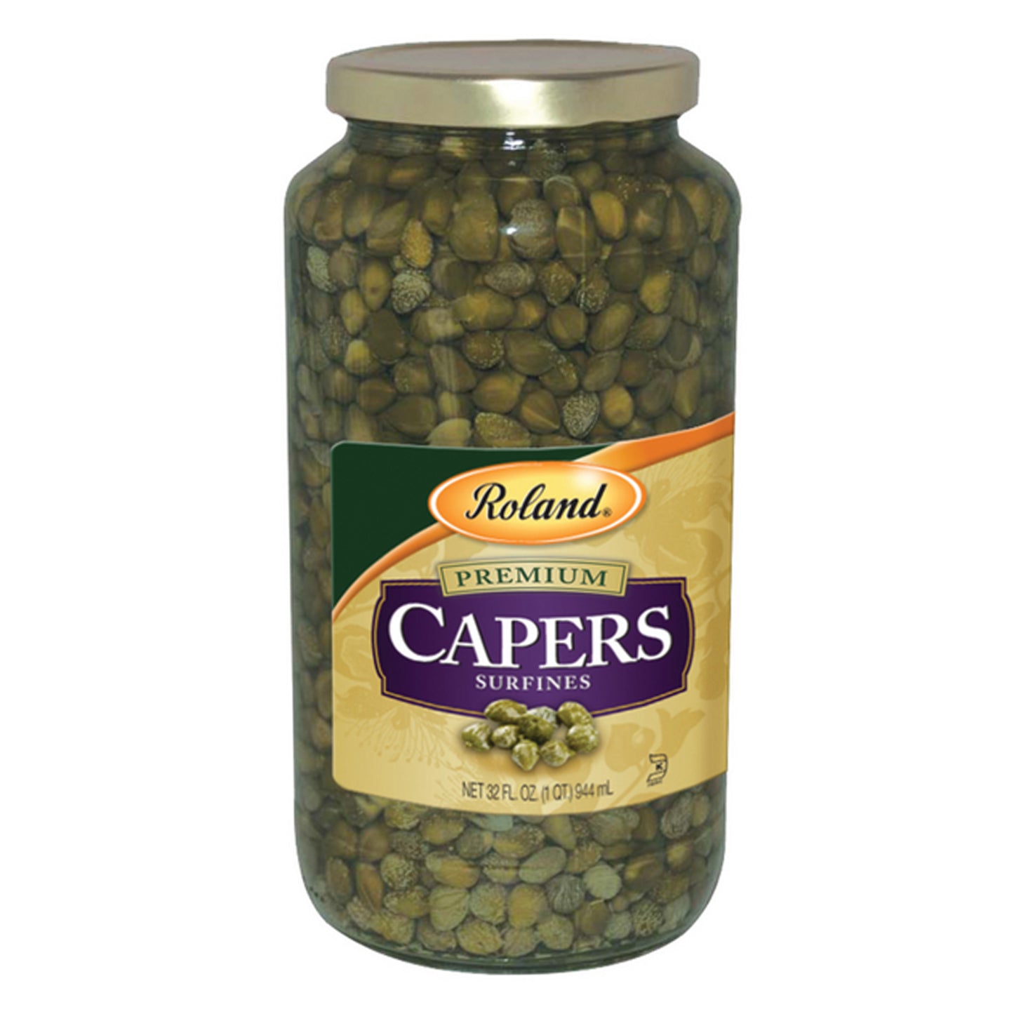 Roland - Premium Capers, Surfines - 32 Oz