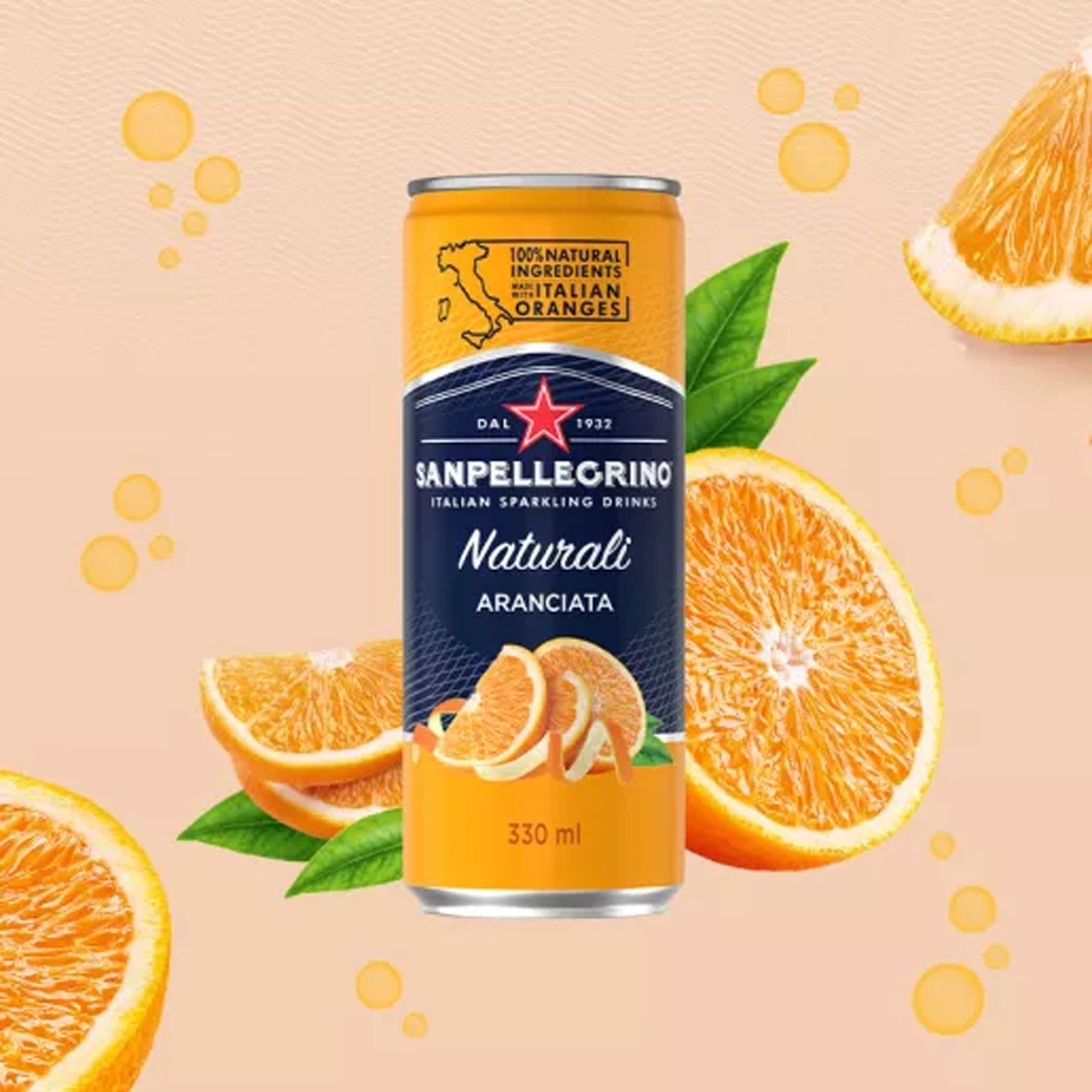 San Pellegrino - Aranciata - 24/330 Ml Cans