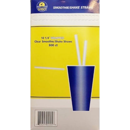Sunset - Smoothie/Shake Giant Straws, 10.25" - 300 Ct