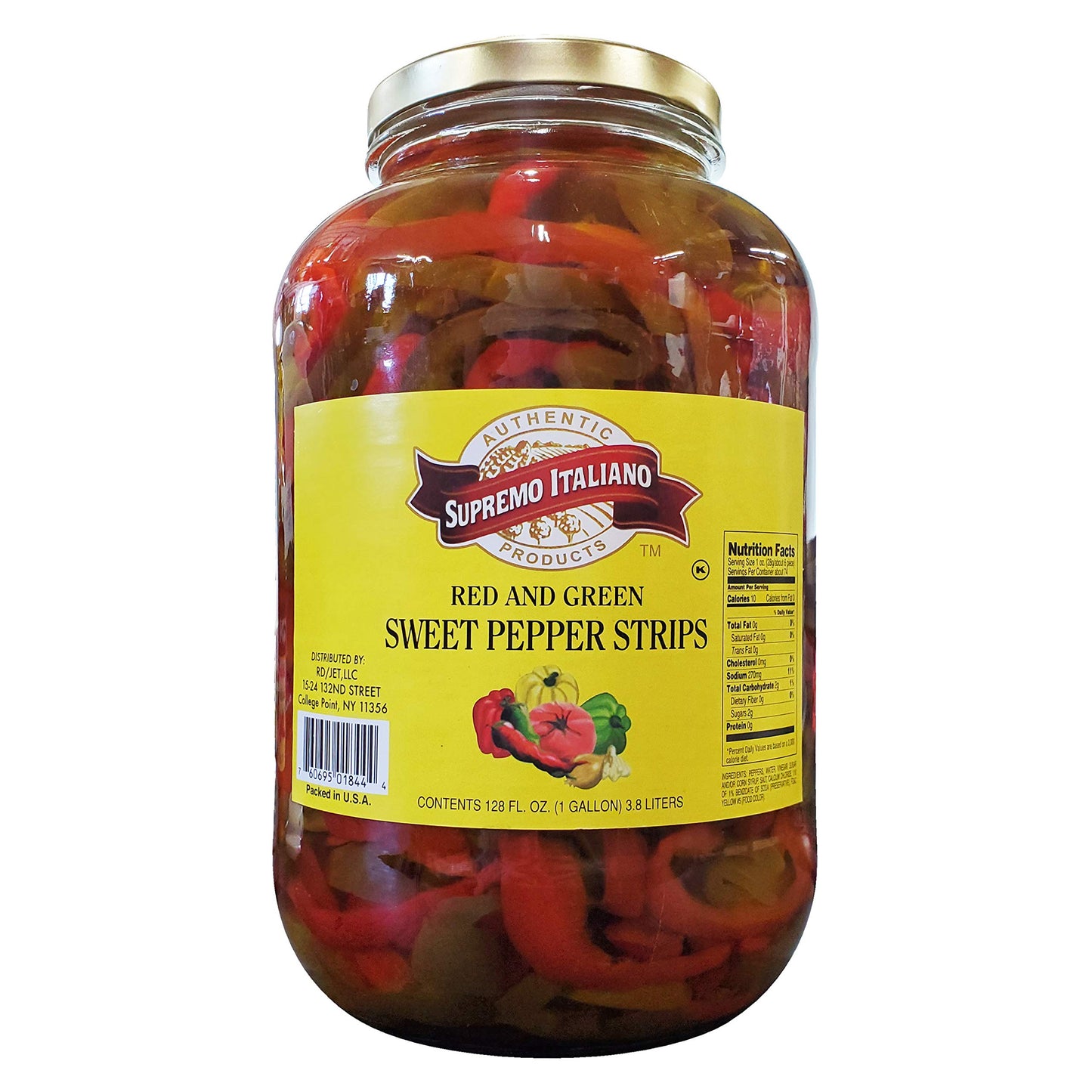 Supremo Italiano - Sweet Red Pepper Hulls - Gallon