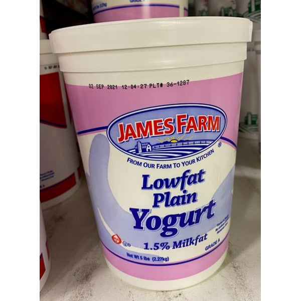 James Farm - 1% Low Fat Plain Yogurt - CASE