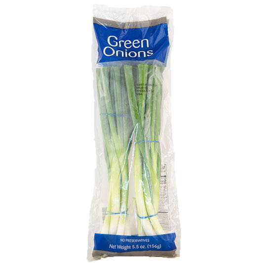 Scallions With  plastic