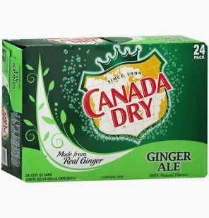 Canada Dry Ginger Ale - 24/12 oz cans